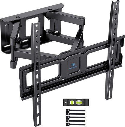 PERLESMITH TV Wandhalterung, Schwenkbare Neigbare TV Halterung für 26-70 Zoll Flach & Curved Fernseher oder Monitor bis zu 45kg, max.VESA 400x400mm